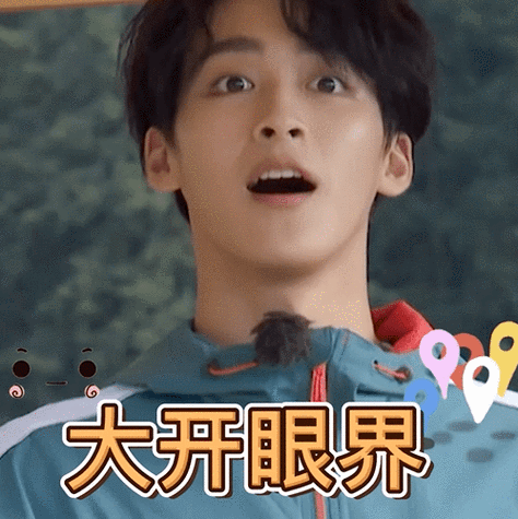 极限挑战宝藏行#快来一键收藏@何洛洛_ning表情包～洛洛努力吃瓜