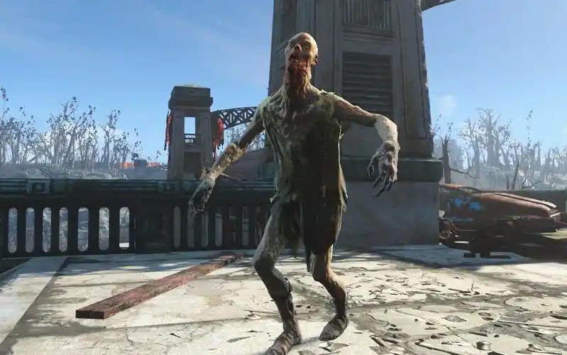 辐射09:遇到人类辐射变异"狂尸鬼",据说被咬一口就变异