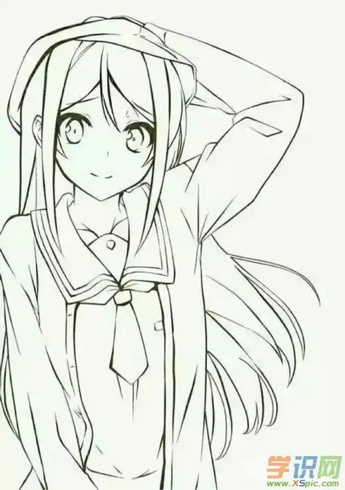 铅笔画人物女孩教程图_铅笔画女孩绘画图