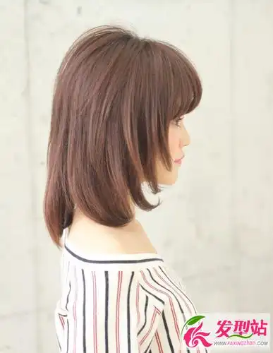 女生齐刘海发型设计显瘦减龄刘海发型图片