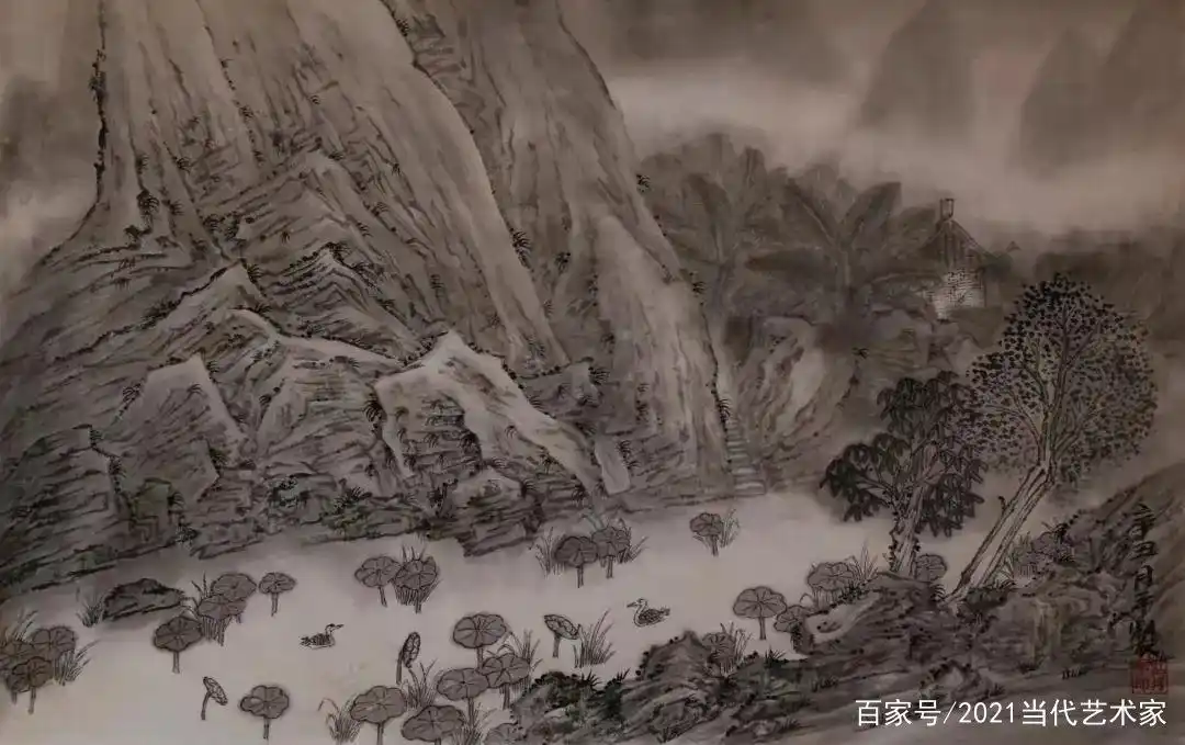 笙歌一曲扬州梦——冯月平水墨画作品品鉴