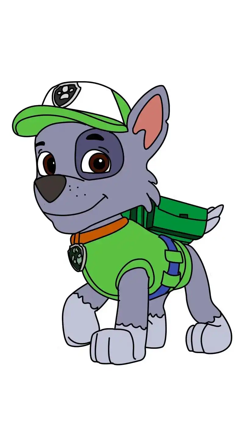 怎么画汪汪队灰灰简笔画