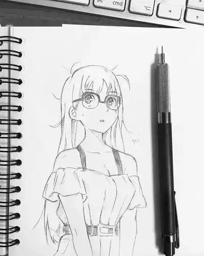 铅笔手绘动漫手绘线稿素材学生新手的最爱收藏了在家慢慢画吧