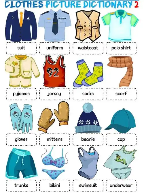 幼儿英语启蒙衣物单词clothesvocabulary