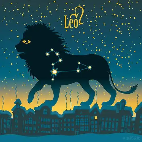 狮子座_黄道宫形_签到_星空_夜晚_城市_高清图片_全景视觉