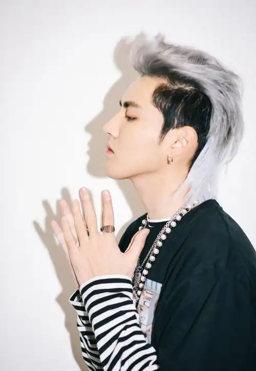 吴亦凡不仅走在嘻哈潮流前线,还是最早get鲻鱼头的明星.