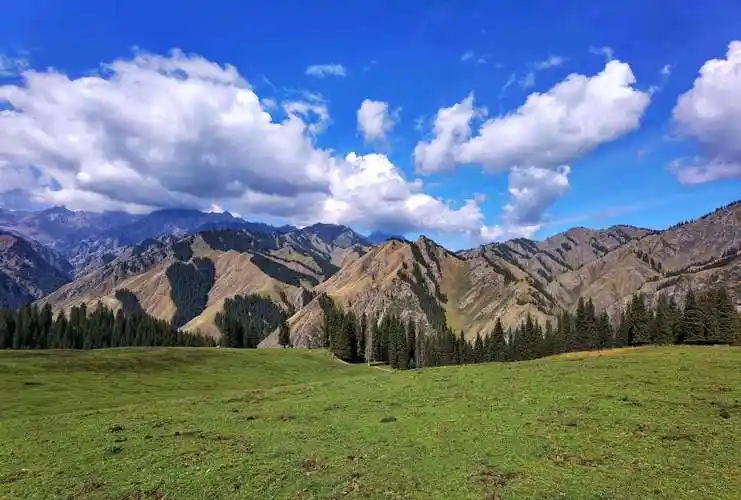 天山高山草原秋色