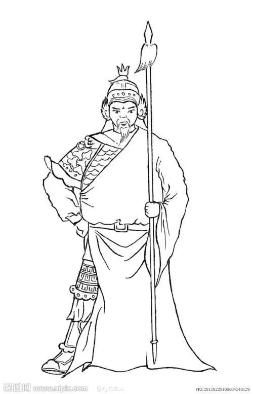 宋朝将军简笔画卡通版古代将军简笔画彩色画法步骤图片古代将军怎么画