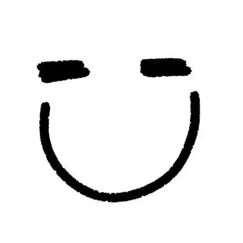 简笔画笑容头像