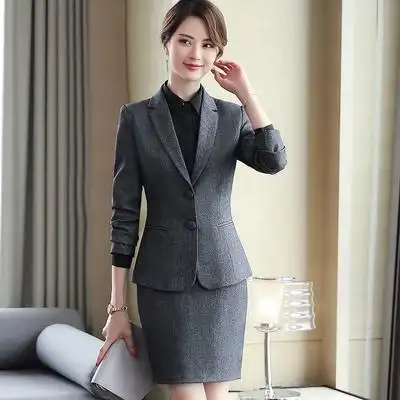 职业装小西装套装女长袖工作服气质女装西服外套马甲春季新款工装