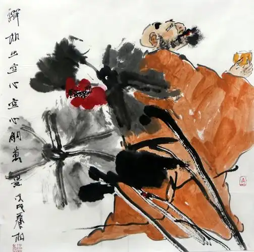 水墨禅心——王林人物画在"成功美术馆贺新年·迎新春书画艺术展"展出