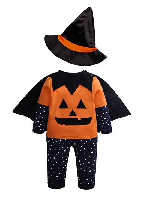万圣节儿童服装男童南瓜套装幼儿园cosplay装扮婴幼儿表演服饰