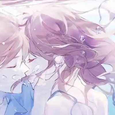 二次元接吻恋人浪漫头像,情侣头像图片-回车桌面