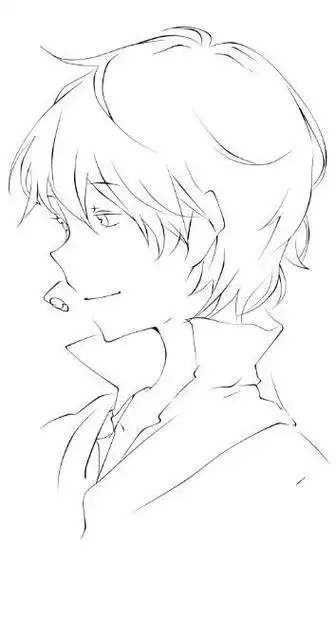 男生侧脸儿童简笔画动漫二次元男孩简笔画漫画男生简笔画侧脸简笔画