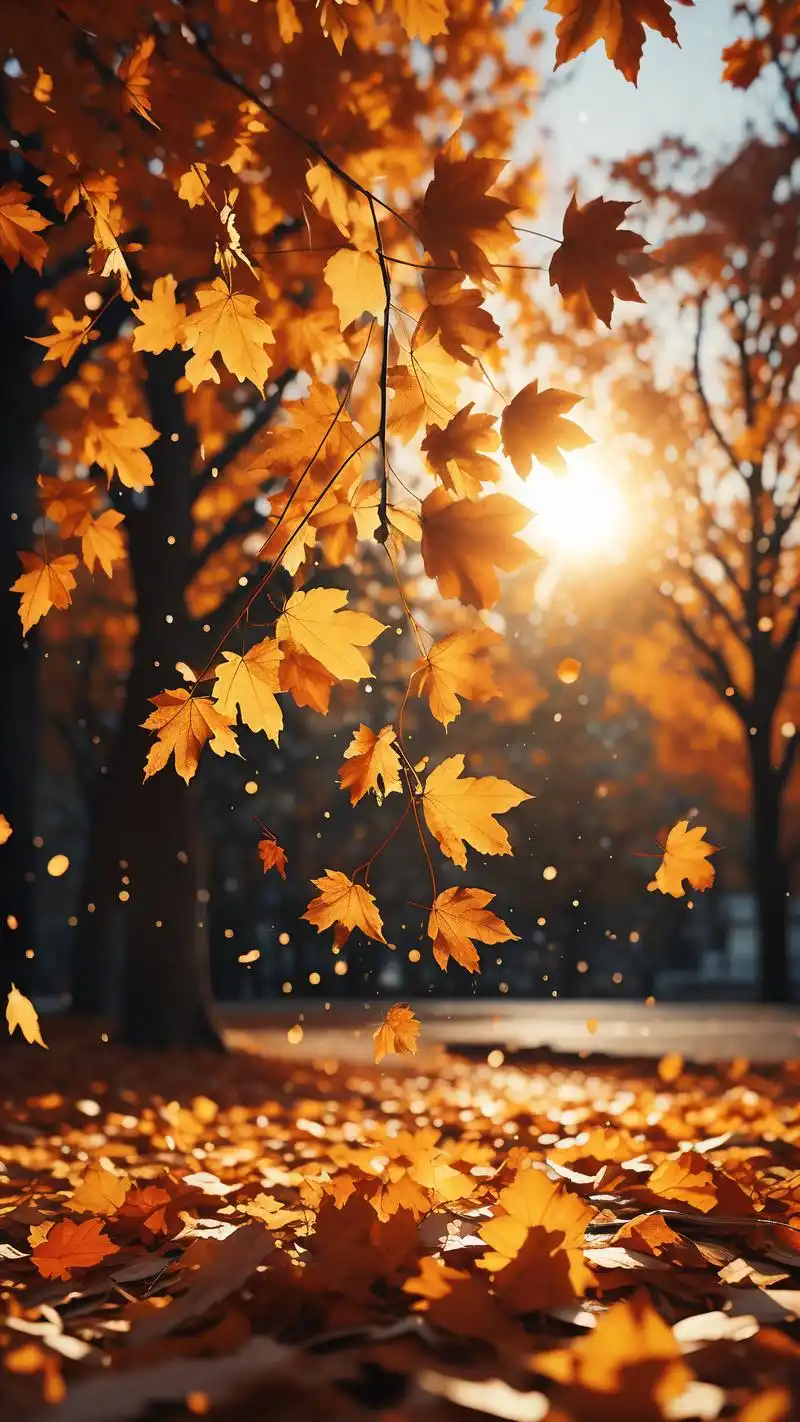 94伤感落叶壁纸,温暖你的心灵92