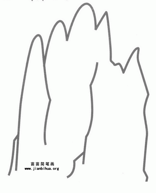 五指山简笔画图片教程