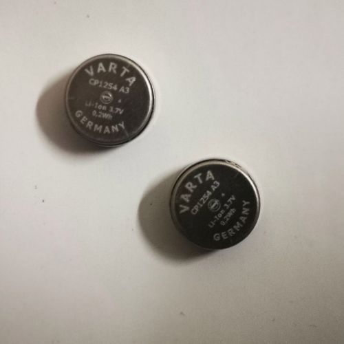 varta瓦尔塔cp1254蓝牙耳机可充电纽扣电池可充电钢壳纽扣电池