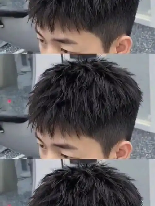 男士夏季干净清爽短碎发