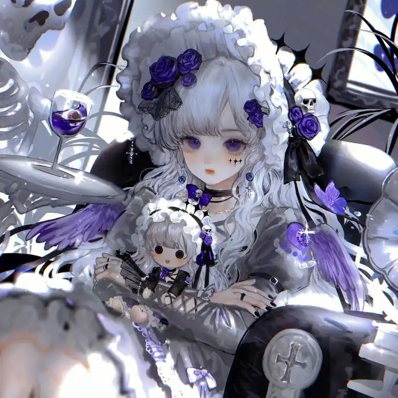 动漫女生头像洛丽塔