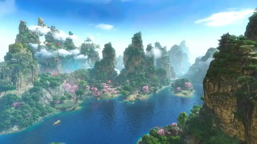 4k绝美中国风山水_3840x2160_高清视频素材下载(编号:3315109)_舞台