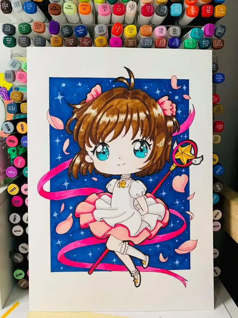 手绘动漫人物 #少儿美 - 抖音