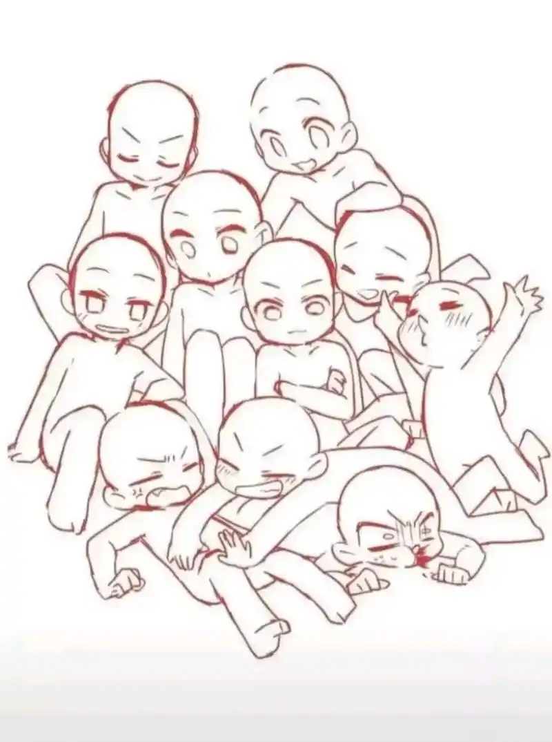 准备画自己所有的人设中.仅靠这一张模板应该是不够的. 然 - 抖音