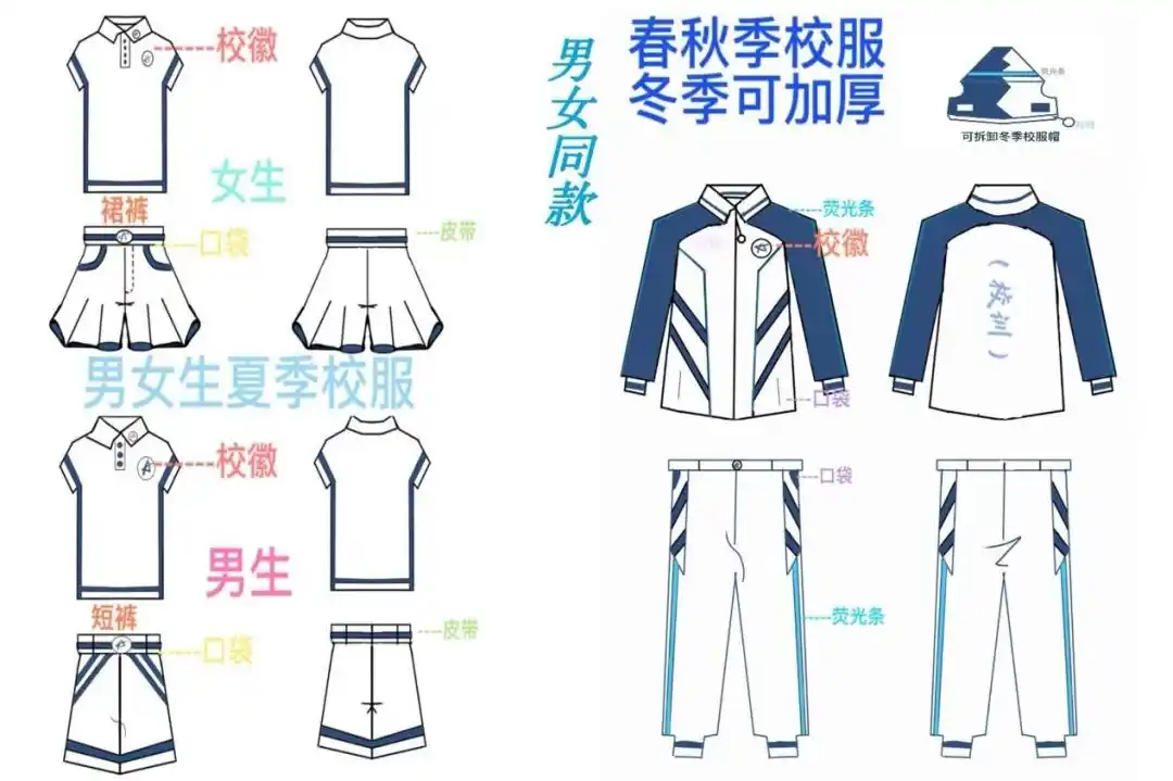 "校服可以更美哒",让我们一起挖掘设计图背后的故事吧!
