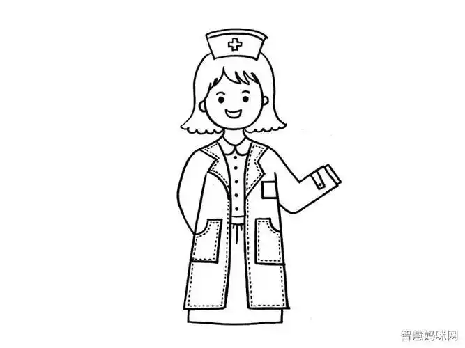 护士简笔画画法步骤