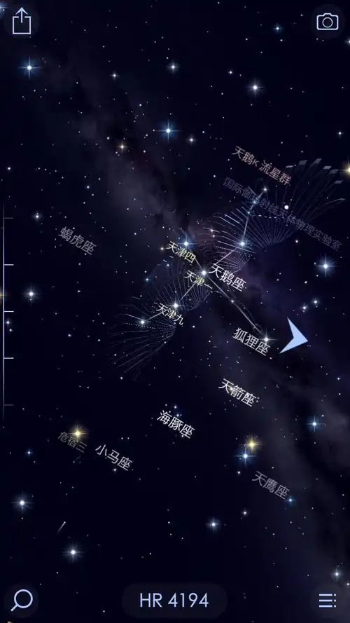 冬季天空星座图 夏季天空星座图