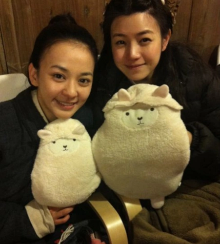 刚出道的陈意涵,仅露出一双大眼睛就很美,身边的马思纯当年好萌