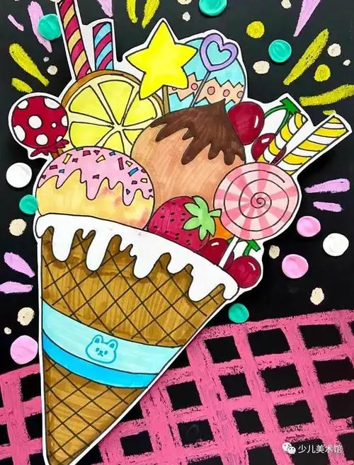 精选54张创意少儿绘画 装饰线描优秀范画,让孩子轻松上手|侵权|绘画