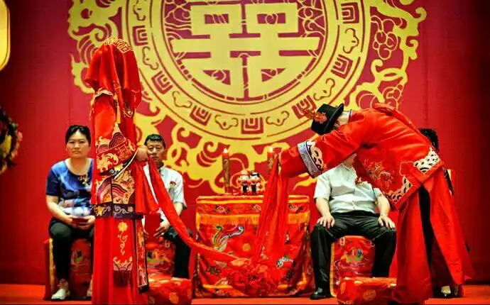 中国传统中式婚礼录制