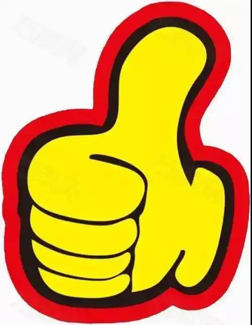 棒棒的手势彩色简笔画