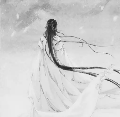 黑白国画创作资料图