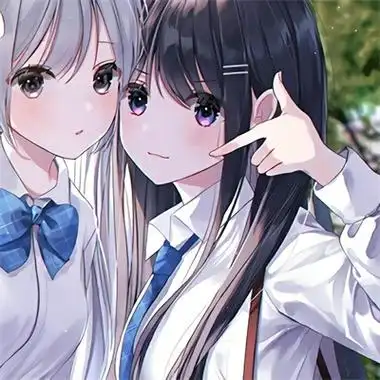 卡通动漫闺蜜头像二人可爱 优质闺蜜卡通头像呆萌_女生头像_美头网