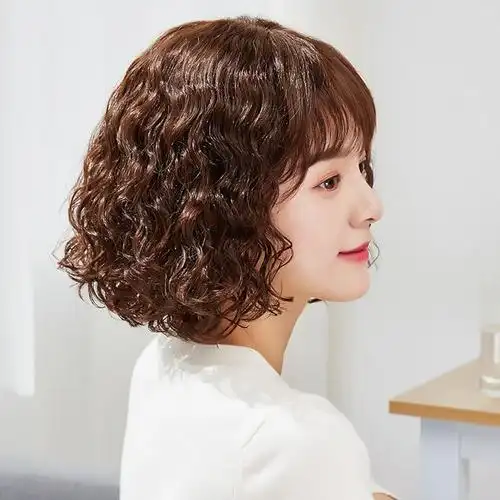 假发女自然中长卷发大波浪时尚短卷发套假发全头套自然逼真假发套