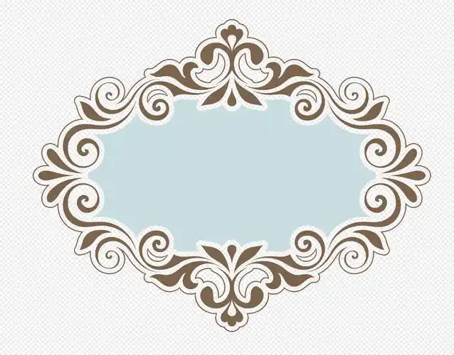 简约花纹框架边框