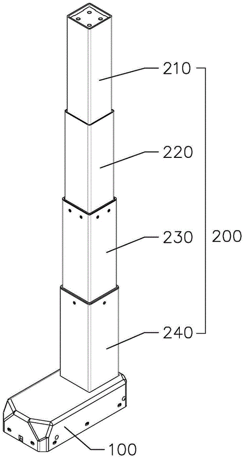 一种升降立柱的制作方法