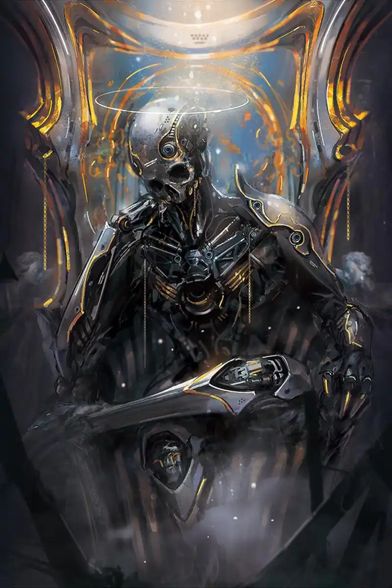 p站二次元科幻系列精美插画图集!血肉苦弱,钢铁永恒,机械飞升