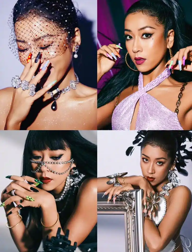 吉克隽逸这美甲该怎么评,除了羡慕还是羡慕 #吉克隽逸到底有多少美甲