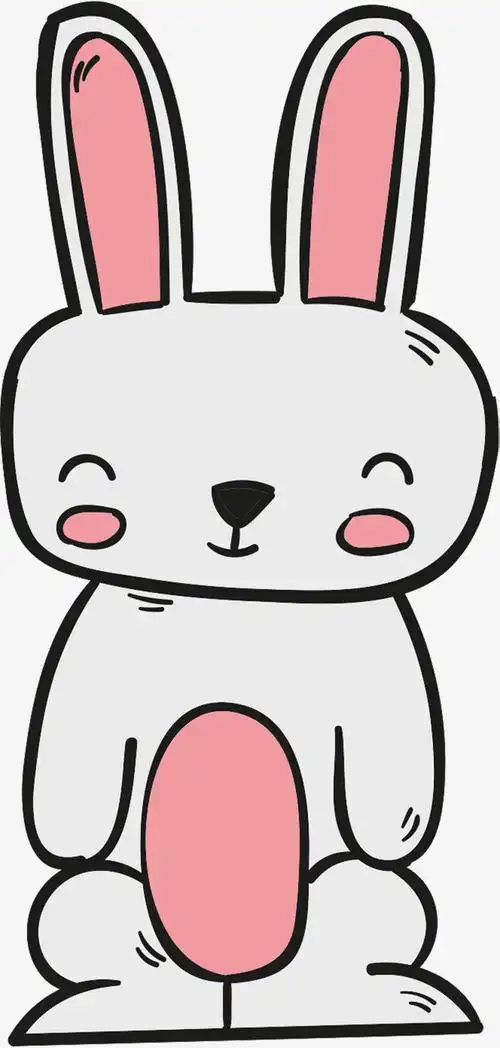 手绘卡通可爱小动物图标免抠矢量图