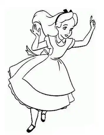 爱丽丝简笔画 爱丽丝简笔画卡通版