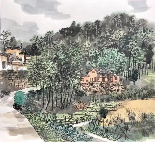 庄小雷先生娄底写生作品