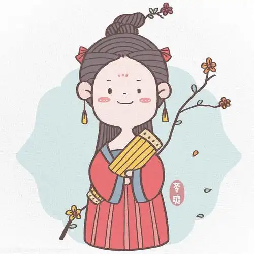 古风简笔画小姐姐