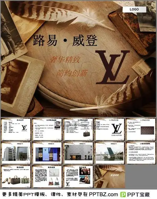 lv-路易威登企业文化介绍ppt模板下载