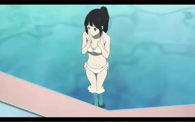 刚出水30°c的泳装千反田爱瑠.