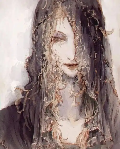 纤细妖娆又诡异华丽的插画丨banichan