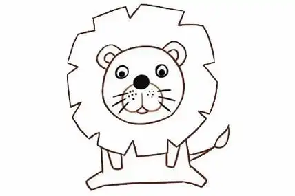 狮子简笔画图片