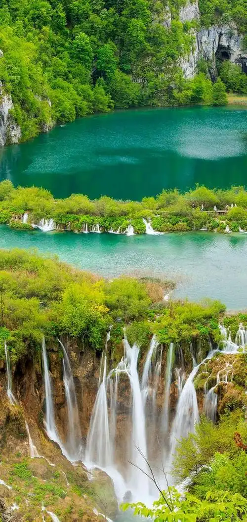 高清美景青山绿水长流,江山如画,鸟语花香,太美了