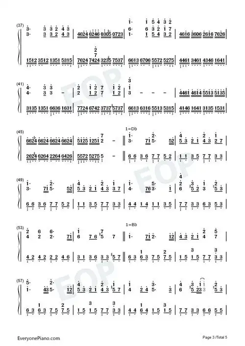 空は高く风は歌う-fate/zeroed2双手简谱预览3